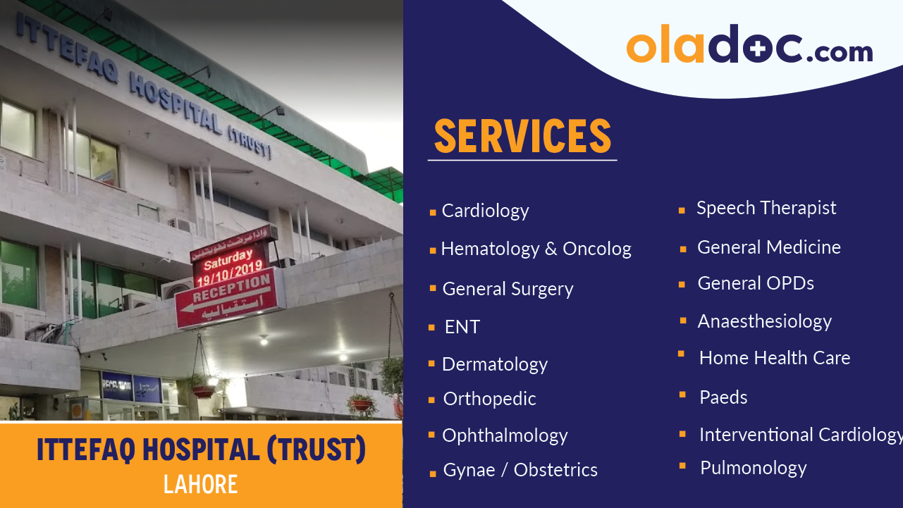 Services offered by Ittefaq Hospital Lahore